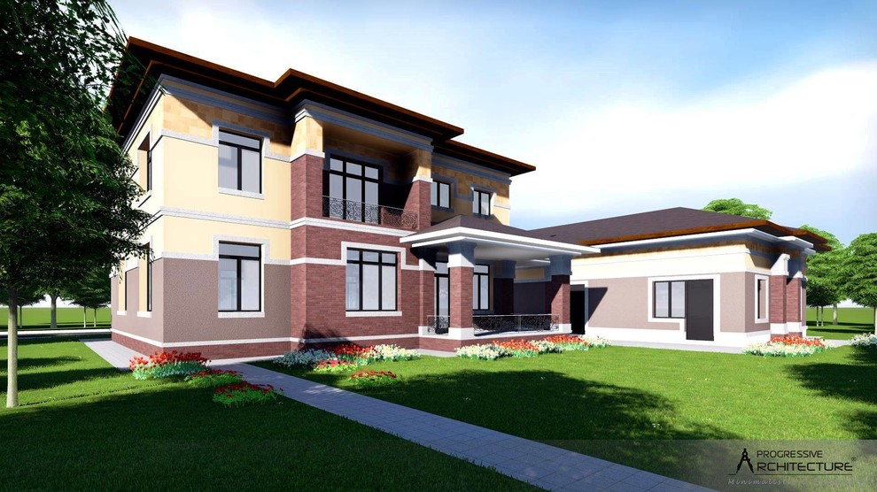 Обложка проекта: Комфортабельный двухэтажный дом с горажом