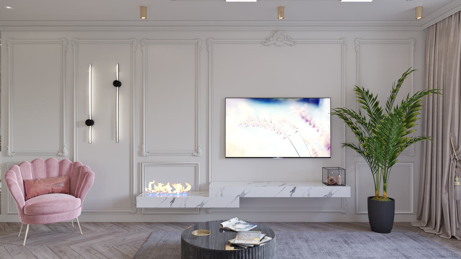 Interior design of a 3-room apartment Zaporozhye