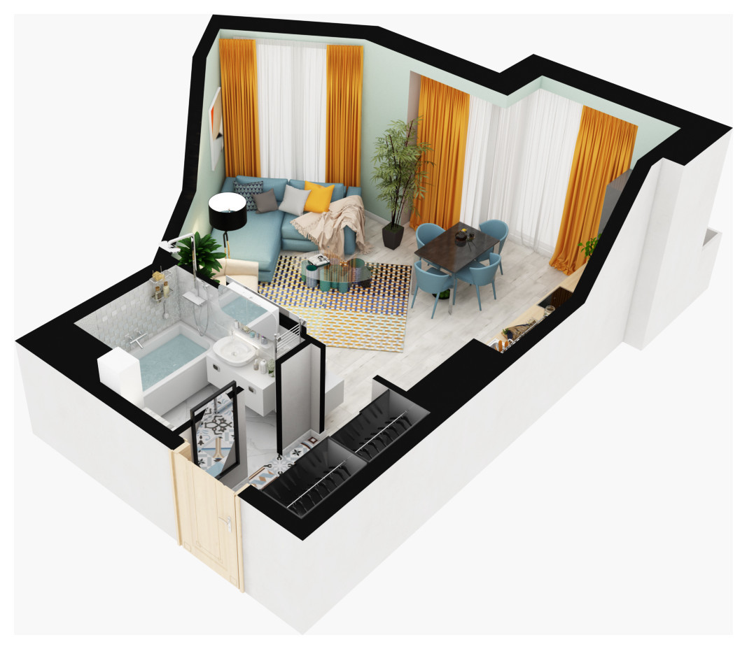 3D планировки от студии "Уютная Квартира"