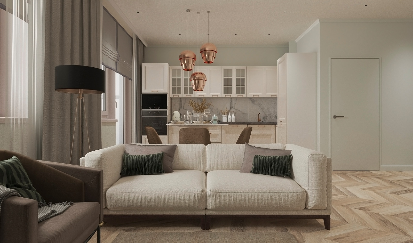 Кухня-гостиная