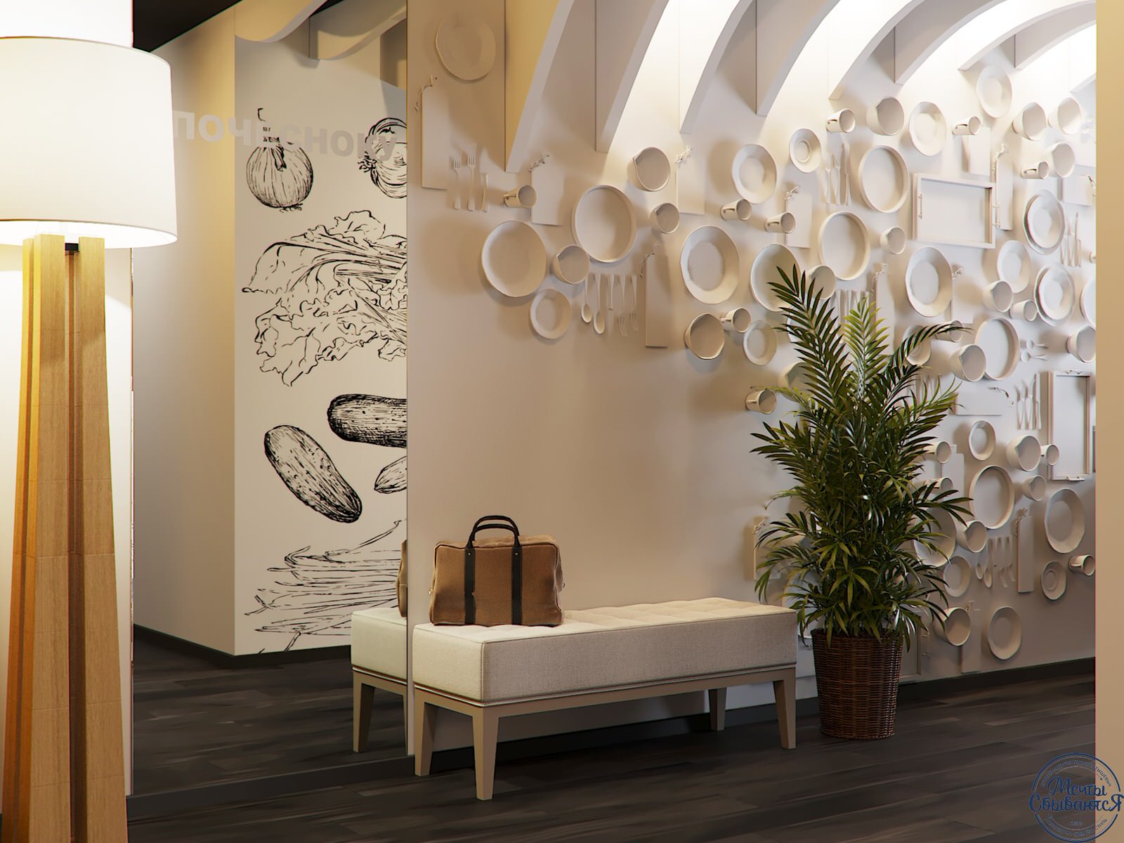 Дизайн-проект интерьера ресторана