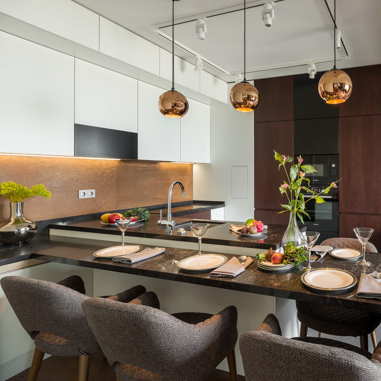 Реализация трехкомнатной квартиры ЖК"Народного ополчения"(Two-bedroom apartment)