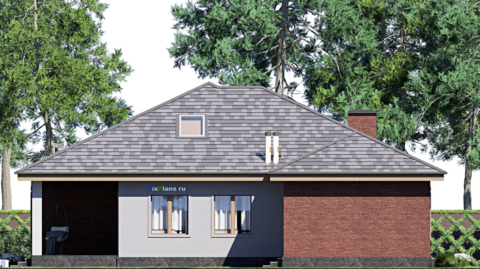 Проект одноэтажного дома 16х21м S203м2 F-18197