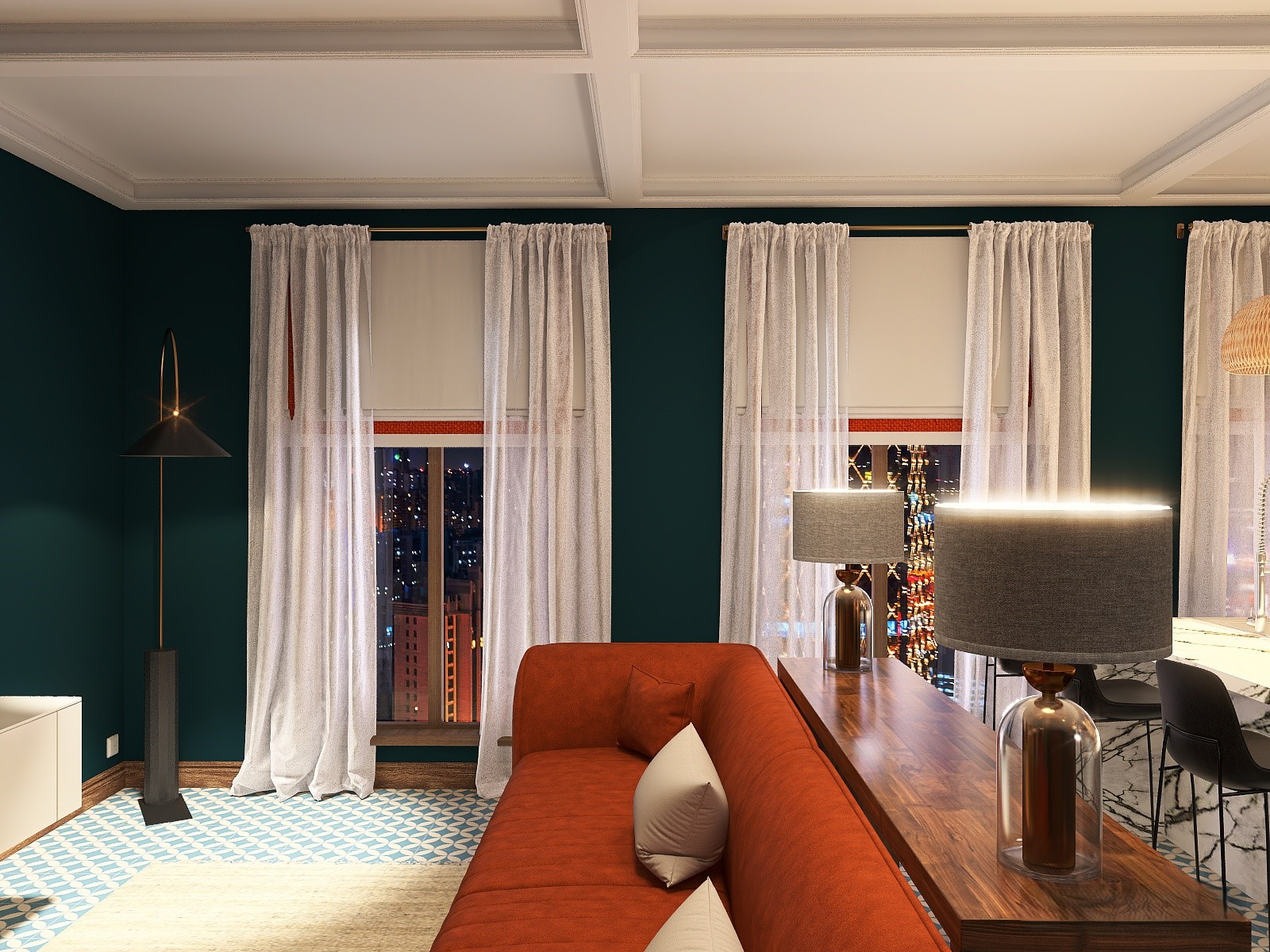 Кухня-гостиная для холостяка