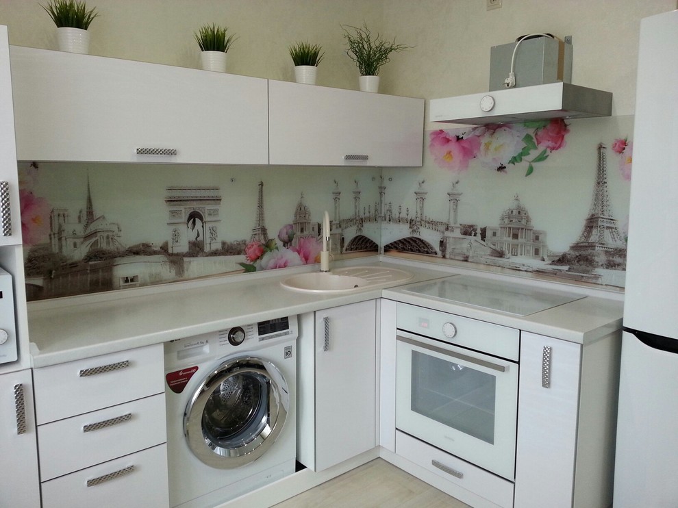 Кухонный фартук из закаленного стекла с фотопечатью "Прованс"