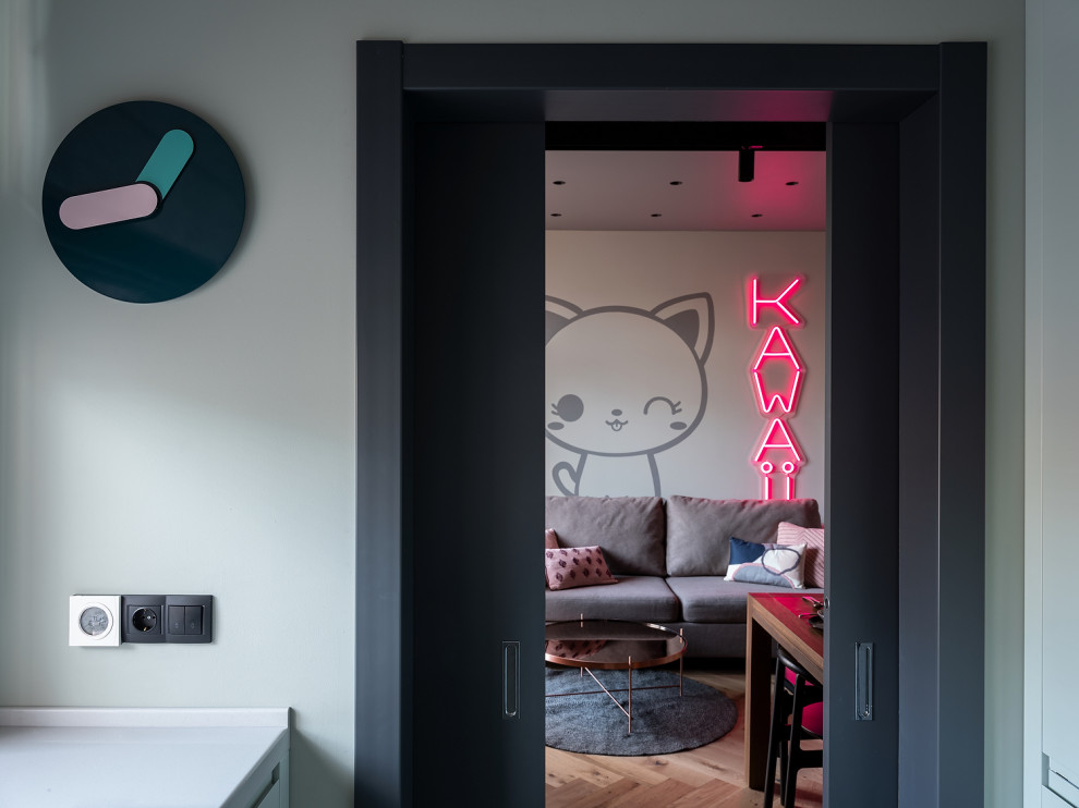 Встроенная вытяжка Konigin Flatbox Black 60 в ТВ проекте.