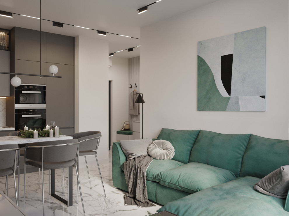 Однокомнатная квартира для молодой девушки, площадь 41 кв.м