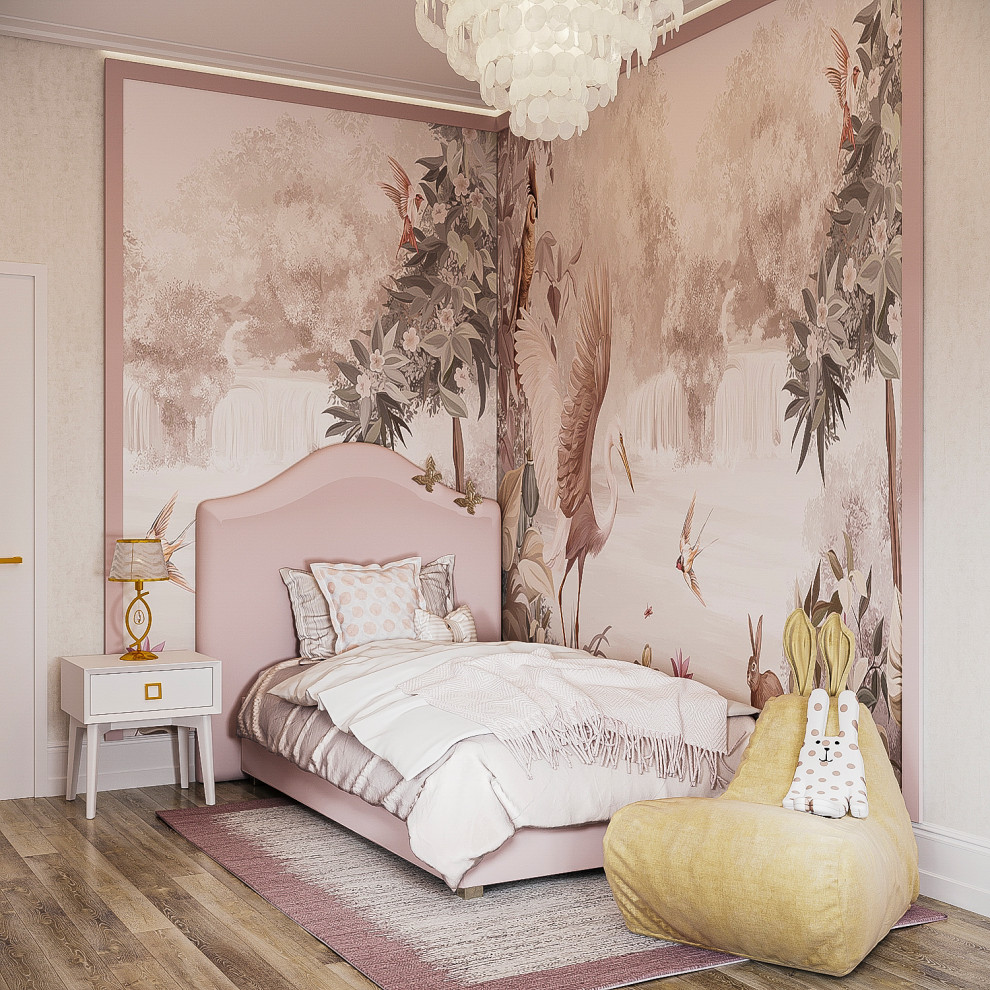 3Д Визуализация детской для девочки