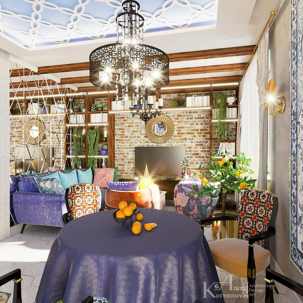 Дизайн коттеджа в марокканском стиле "Morocco dream".