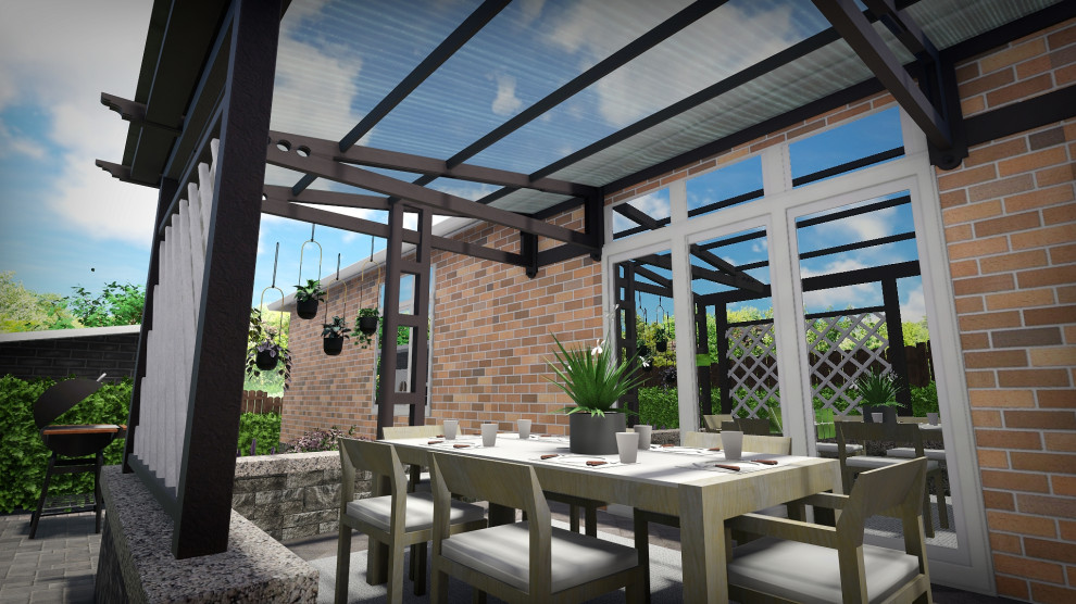 Ландшафтный проект с террасированием участка