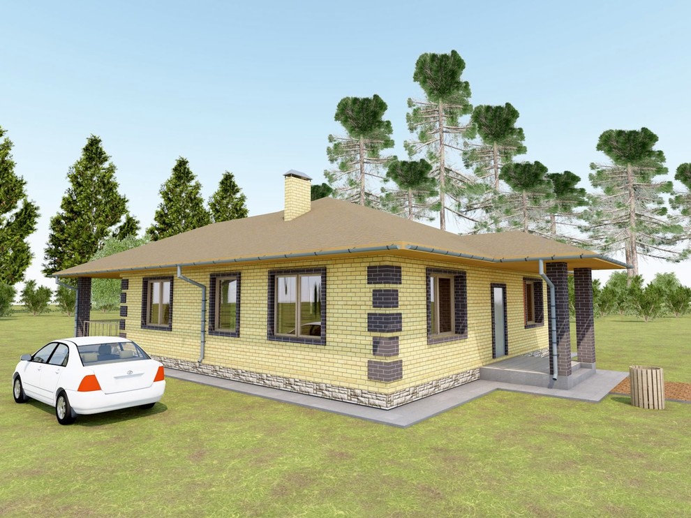 дом 1-этажный кирпичный