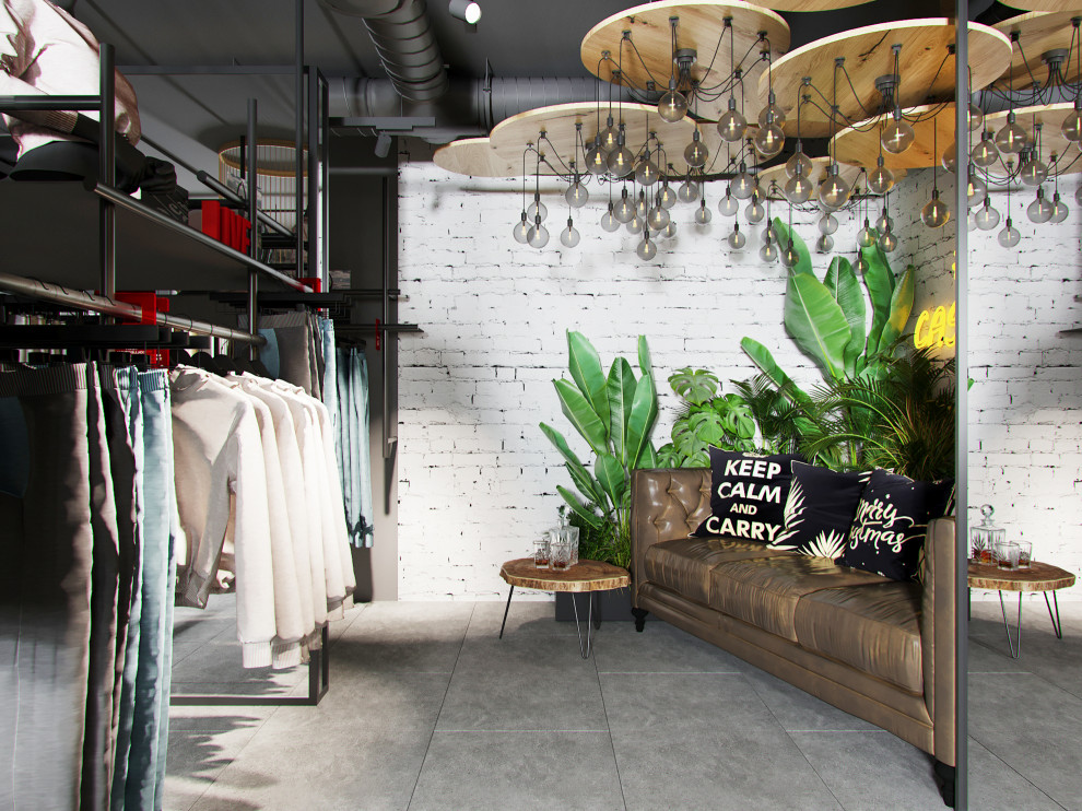 Интерьер магазина одежды