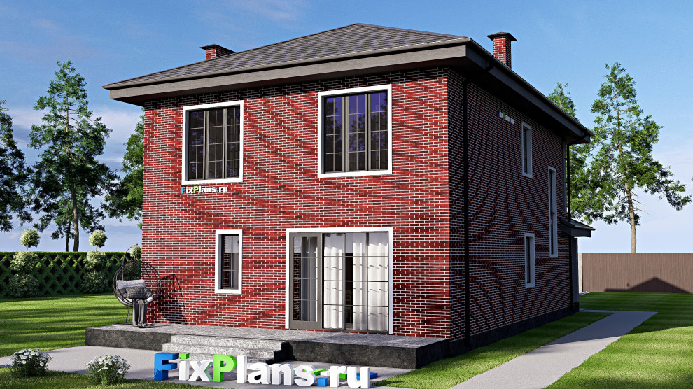 Проект двухэтажного дома 9х17 м S215м2 F-17990