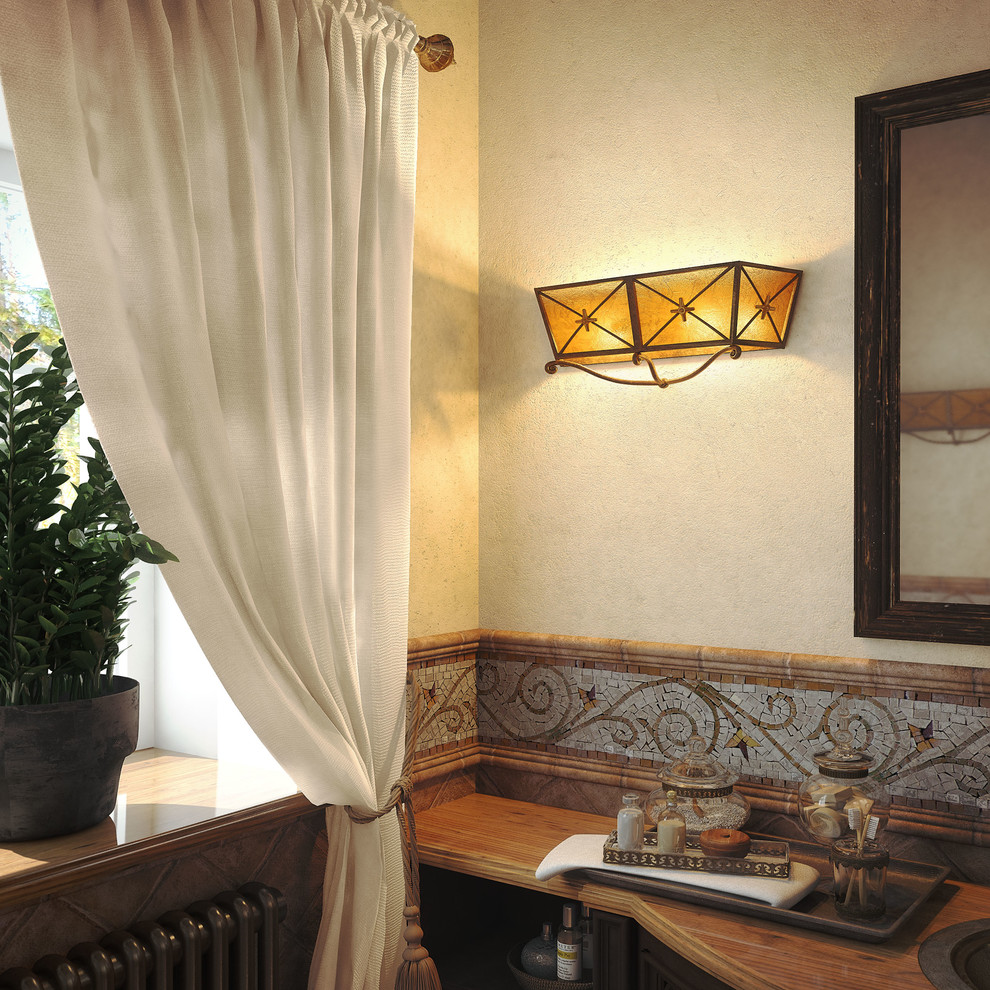 Мягкая уютная подсветка в ванной комнате