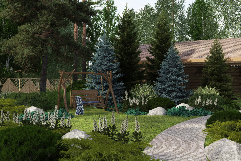 Сад в русском стиле.