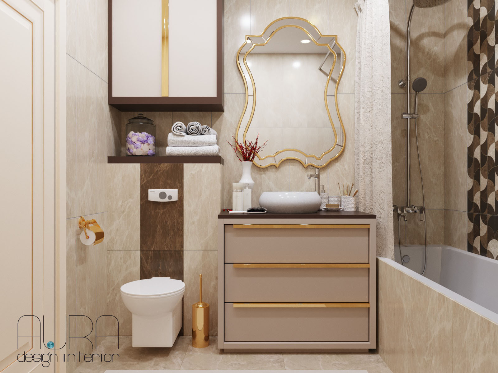 Дизайн квартиры, ванна