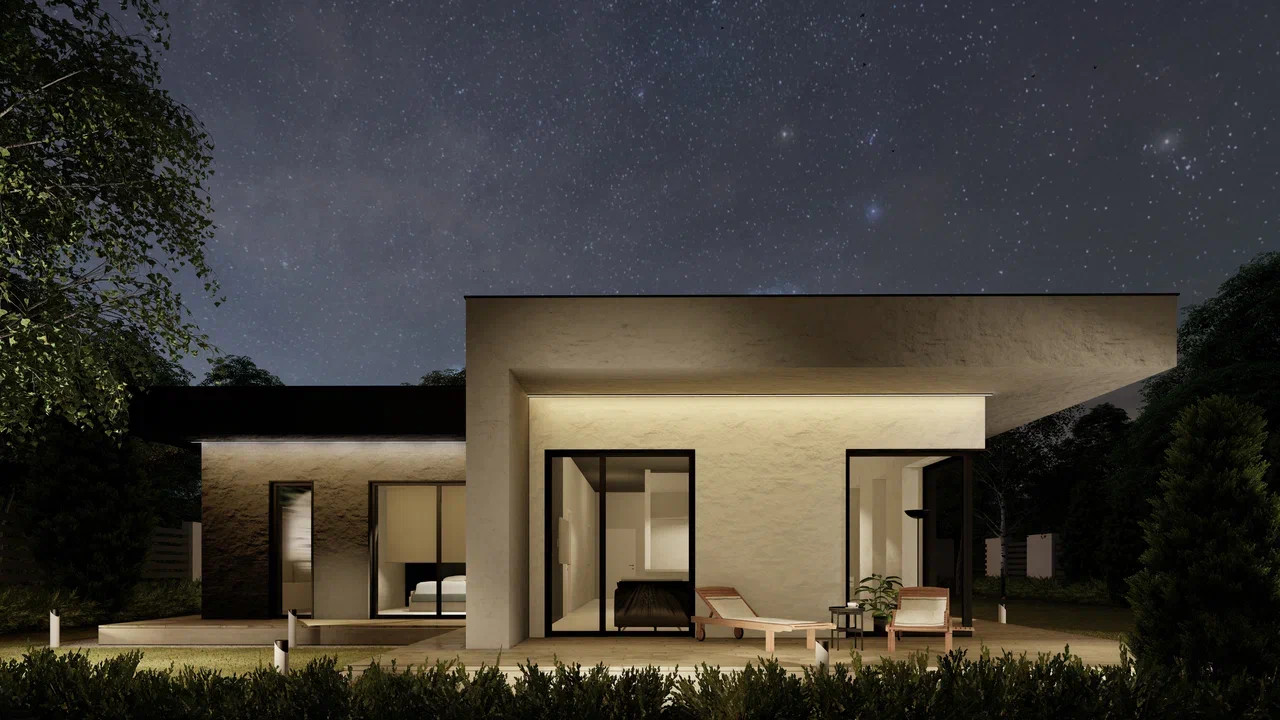 Дом с круговой террасой | 158 м²