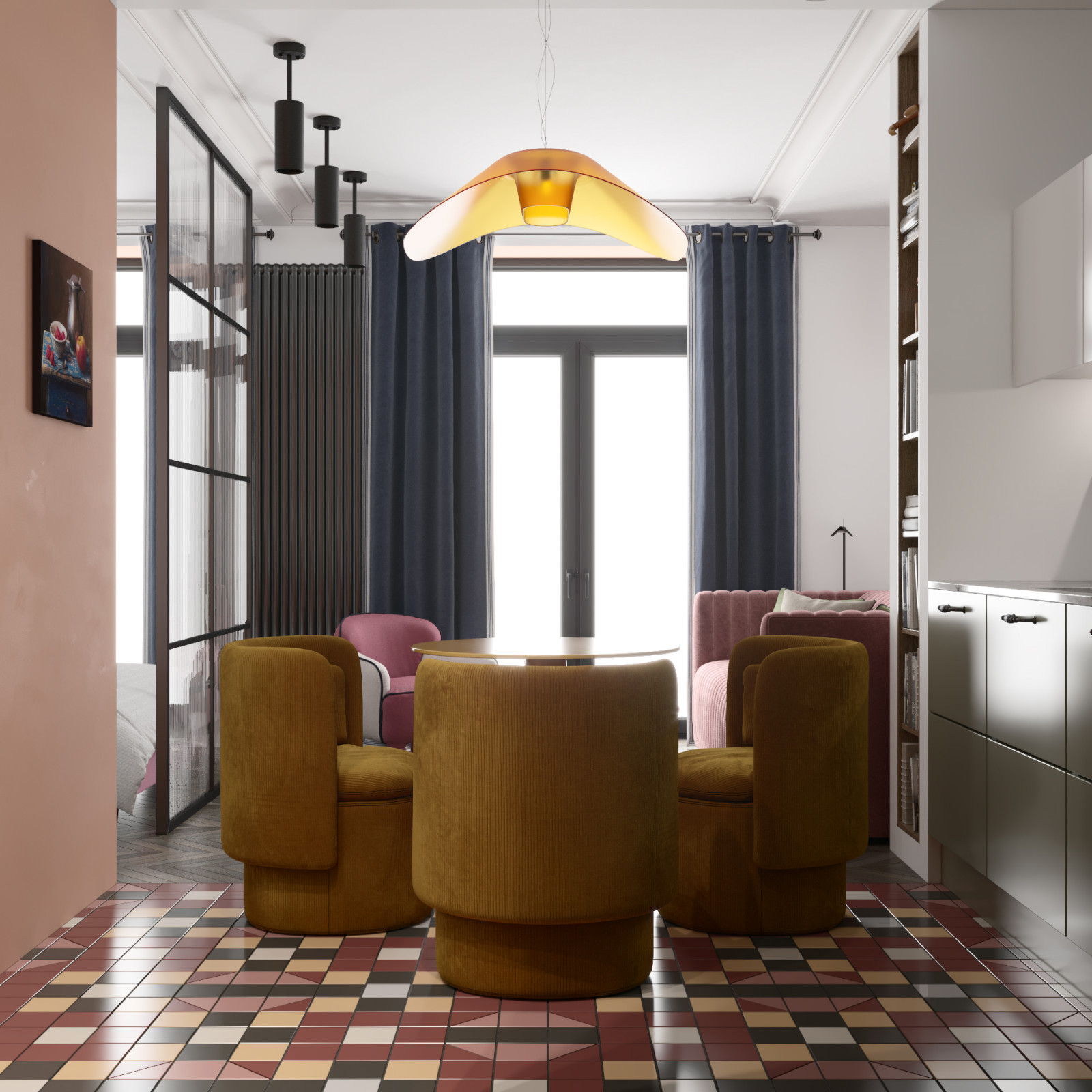 ДИЗАЙН-ПРОЕКТ МАЛЕНЬКОЙ КВАРТИРЫ В СТИЛЕ КИТЧ