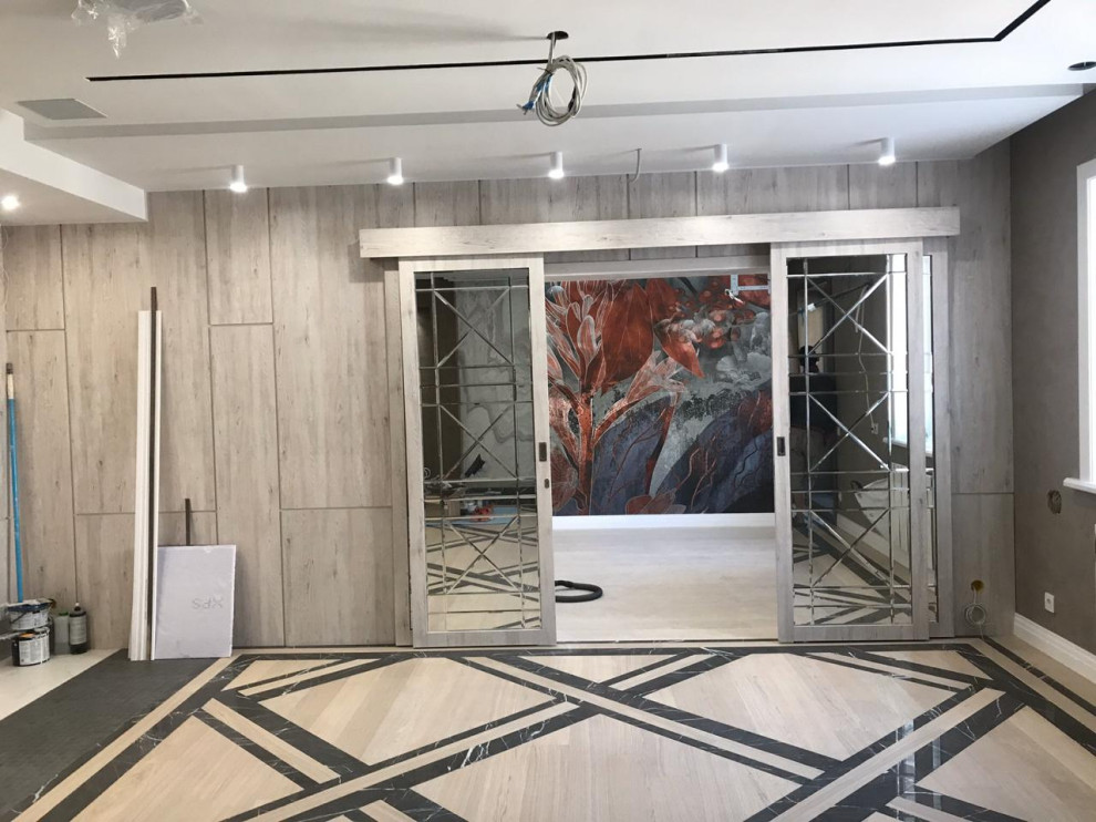 Обложка проекта: Модульный паркет со вставками из мрамора