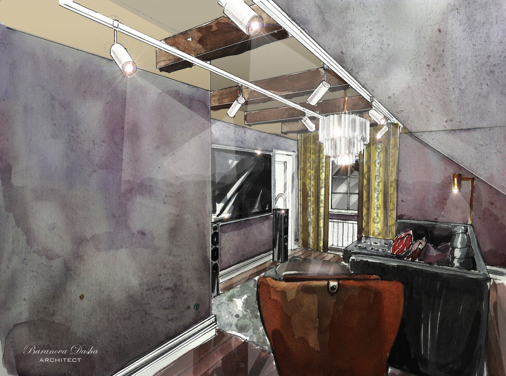 Проект таунхауса в Новой Москве площадью 300 кв м. В процессе реализации