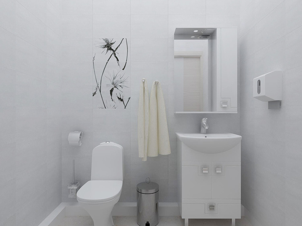 Интерьер парикмахерской "Белая комната"