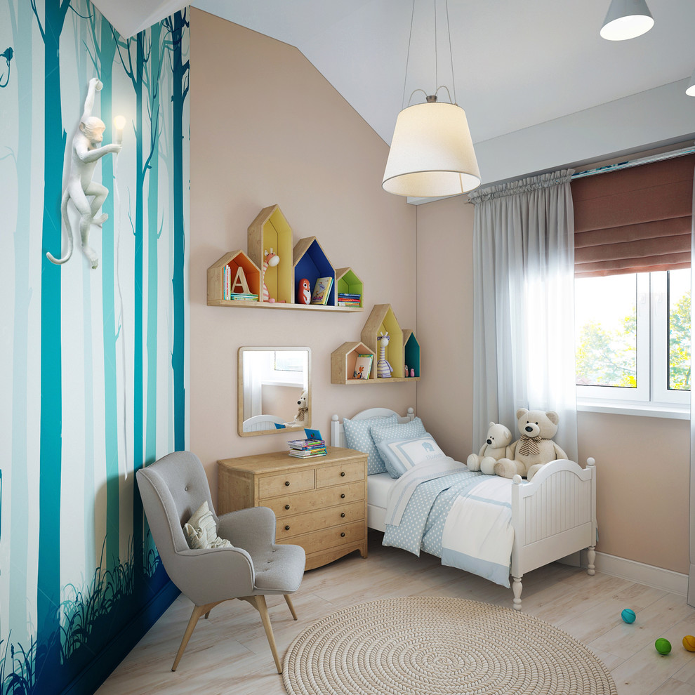 Светлый мансардный интерьер.Салтыковка