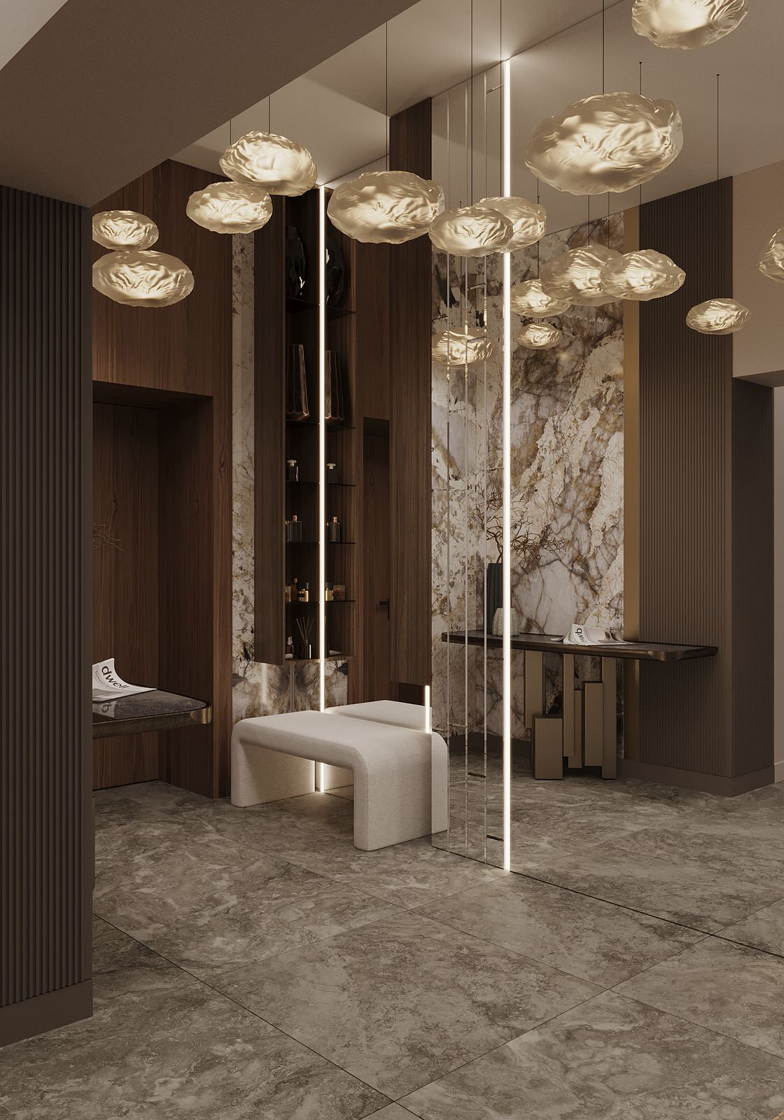 Интерьер загородного дома кардинально отличающийся от домов в округе