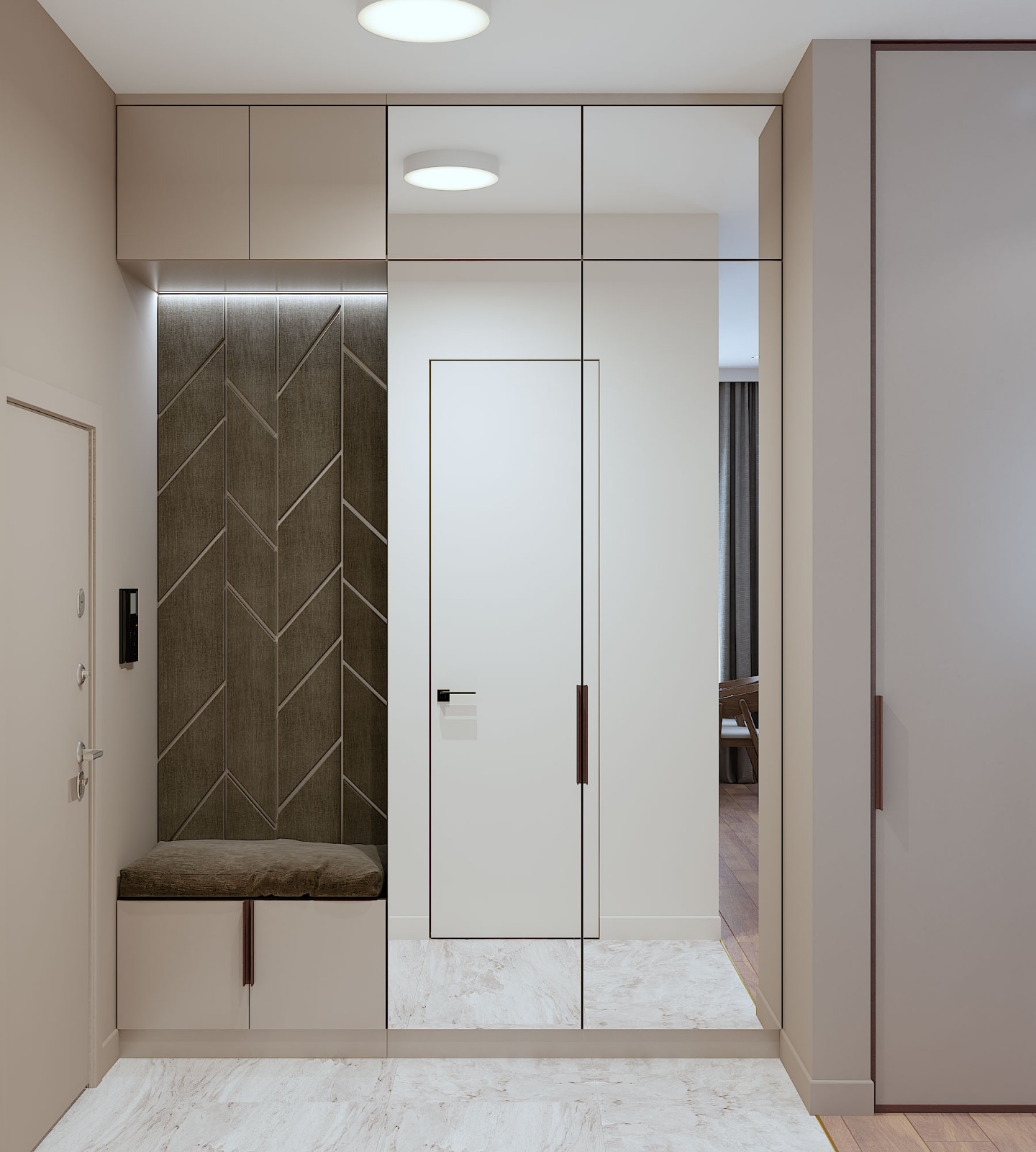 ДИЗАЙН-ПРОЕКТ ИНТЕРЬЕРА КВАРТИРЫ, ЖК СИМВОЛ, МОСКВА, 90 М²