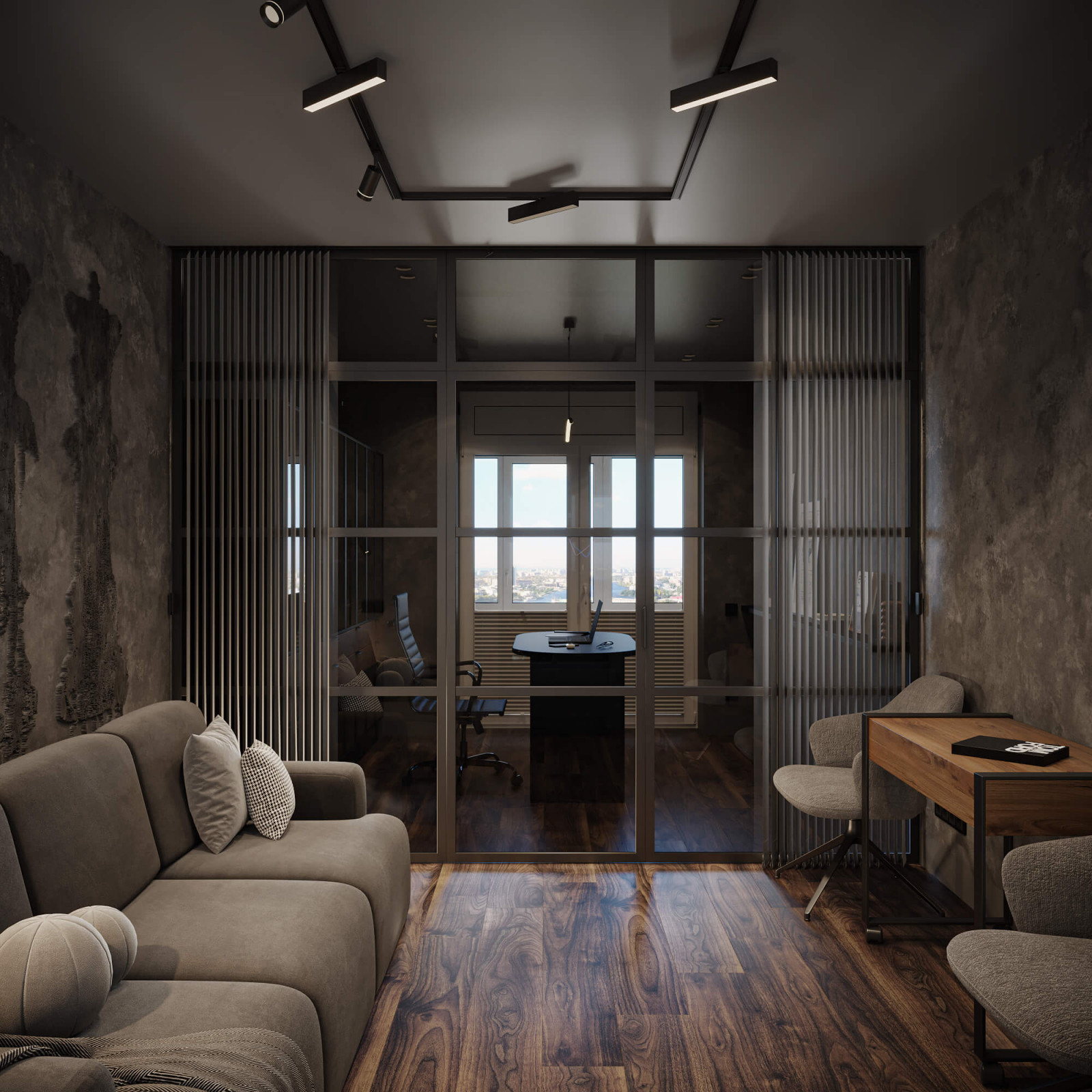 Квартира 93 кв.м. г. Калининград   Гостиная-Кабинет