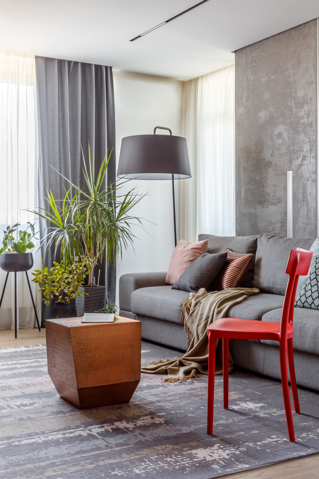 Квартира с цветными акцентами