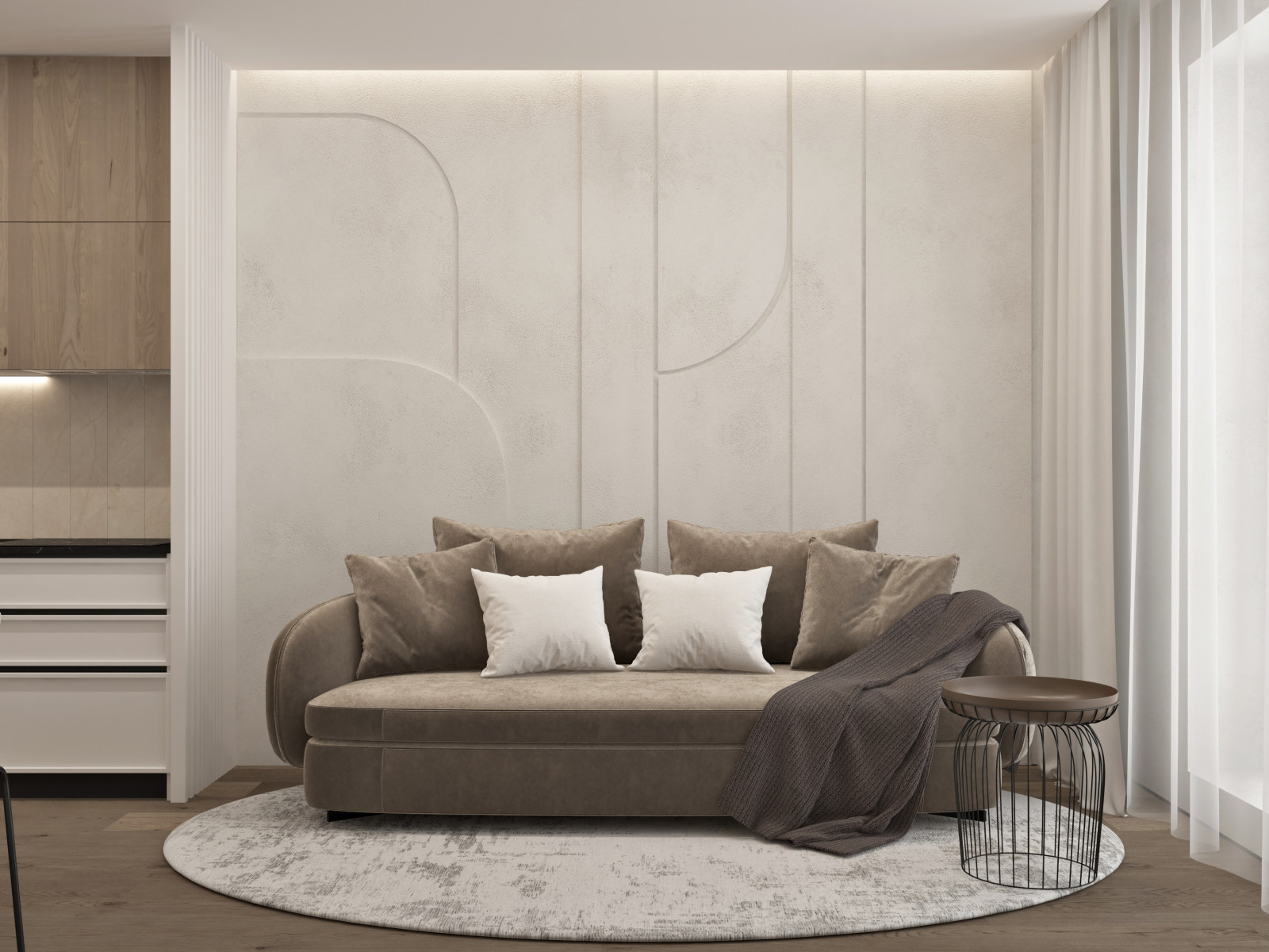 Однокомнатная квартира для девушки. Ижевск, ЖК "Маэстро", 40,6 кв.м.