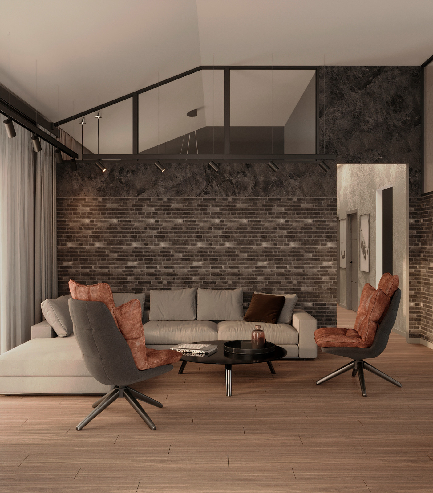 Интерьер дома в стиле лофт