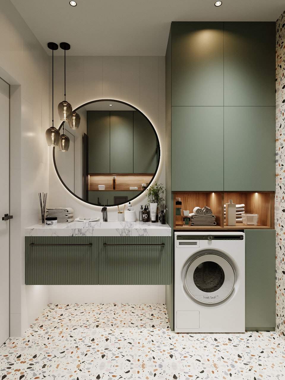 Камень и воздух. Квартира для современной девушки.