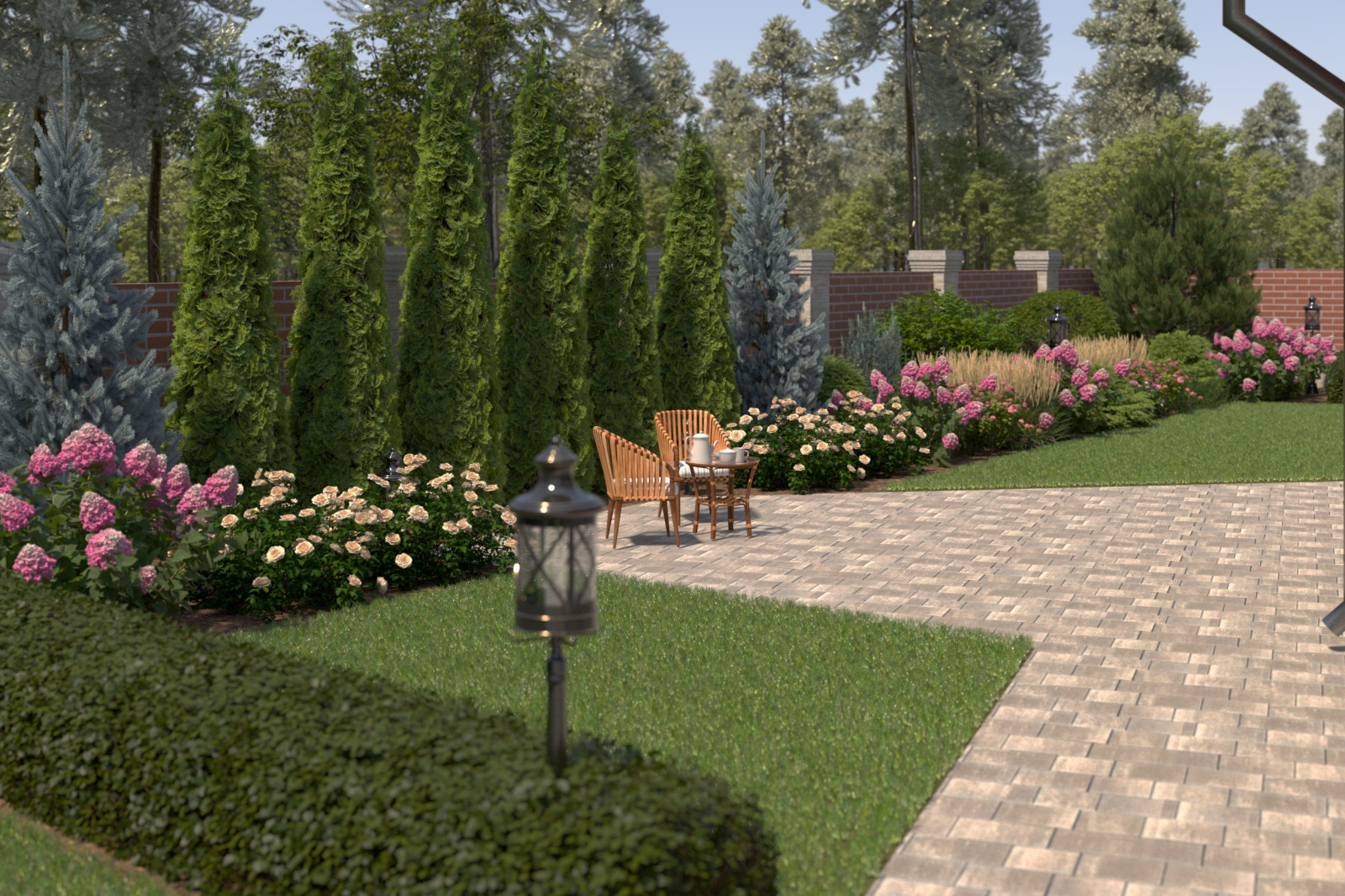 Ландшафтный проект в Раевке