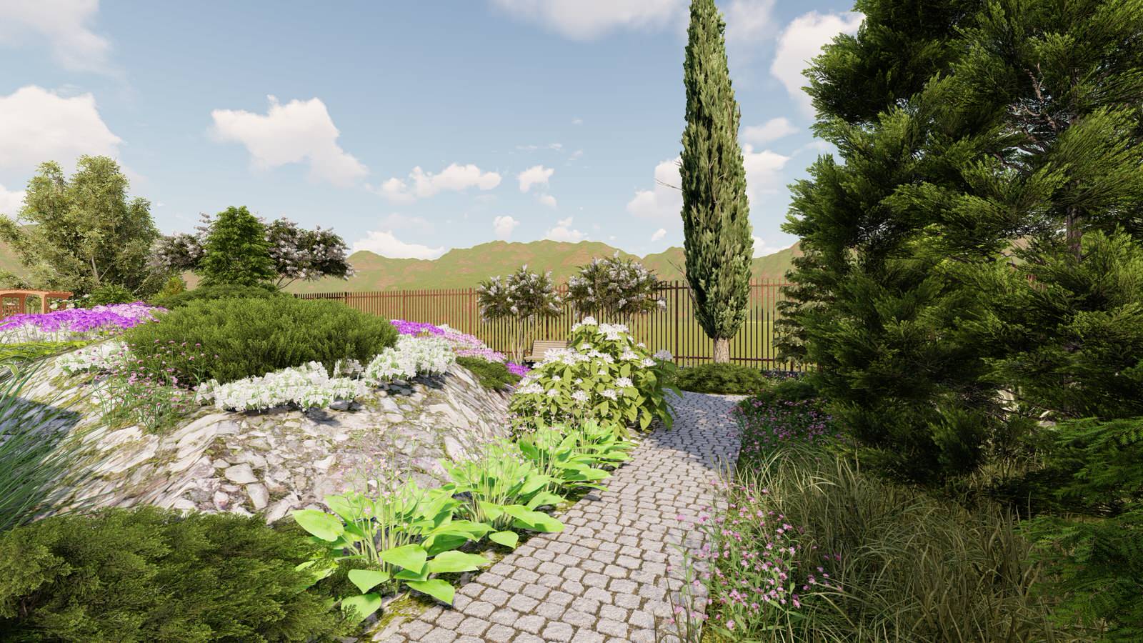 Каменистые устройства на участке 7 соток. "День/Ночь"