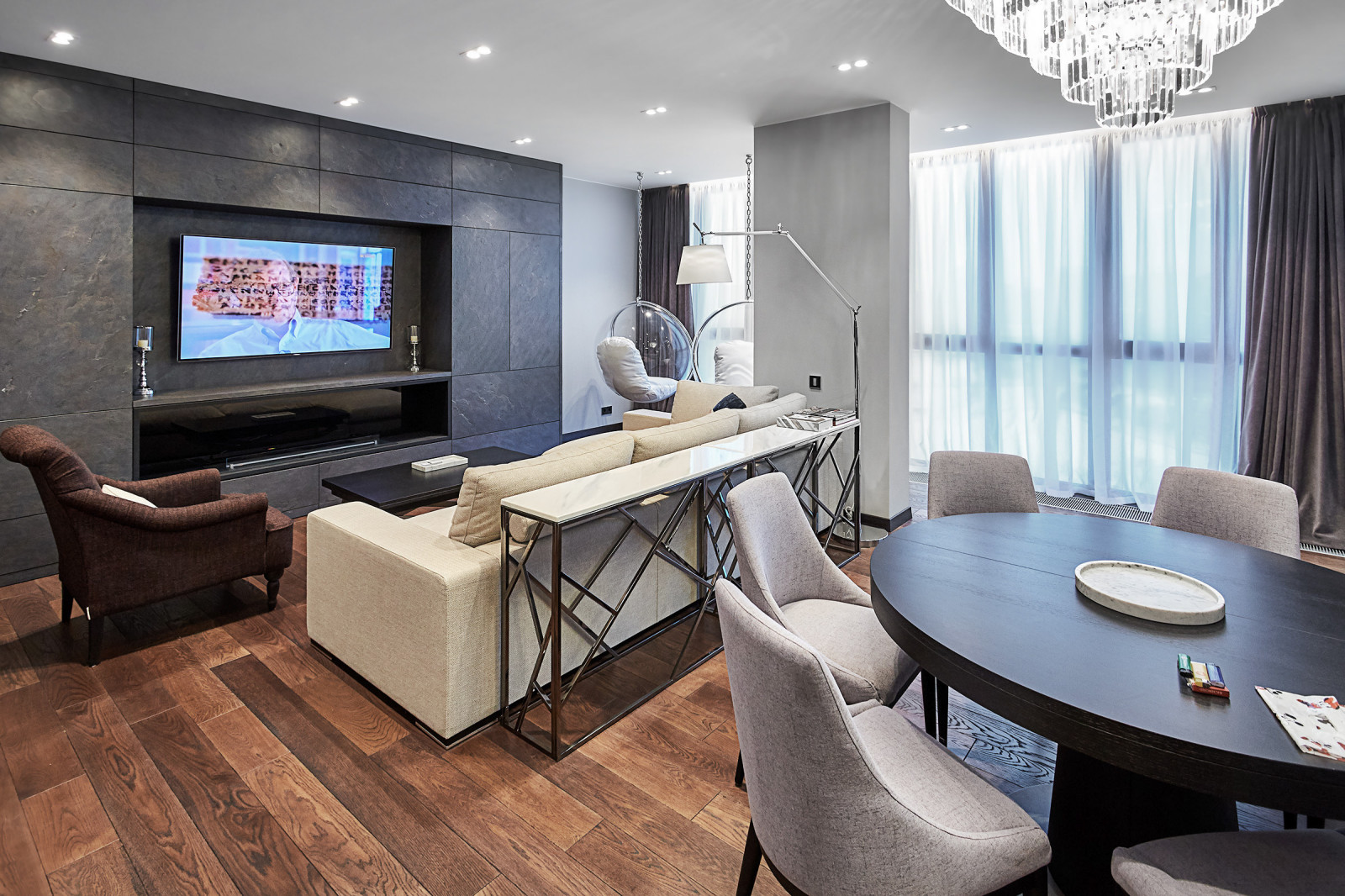 Шкаф в Гостиной ЖК "Олимп"