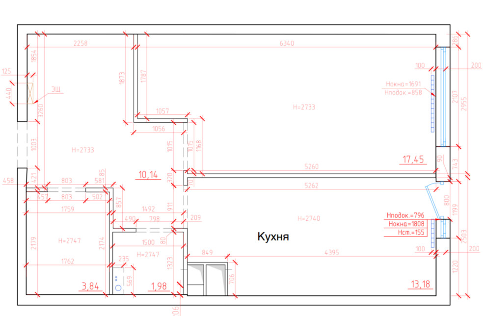 Обложка проекта: Планировочное решение 1-комнатной квартиры