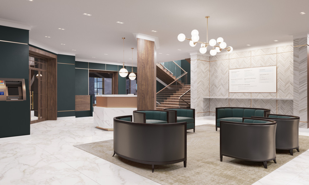 Интерьер банка