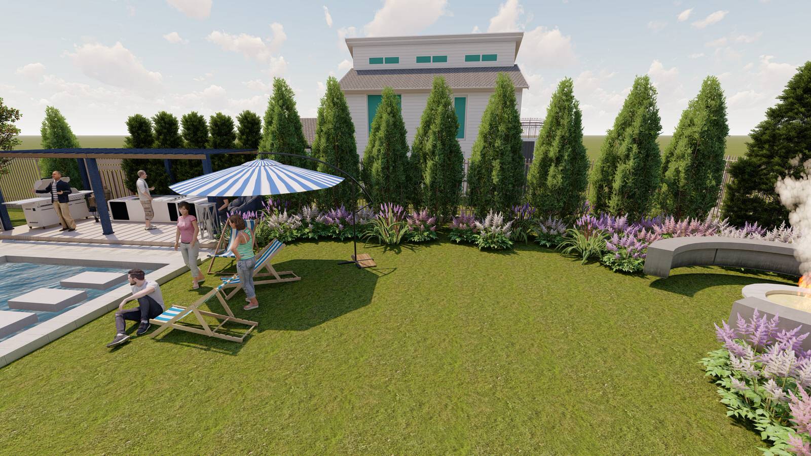 Участок Новая Рига 2 вариант.Хвойные