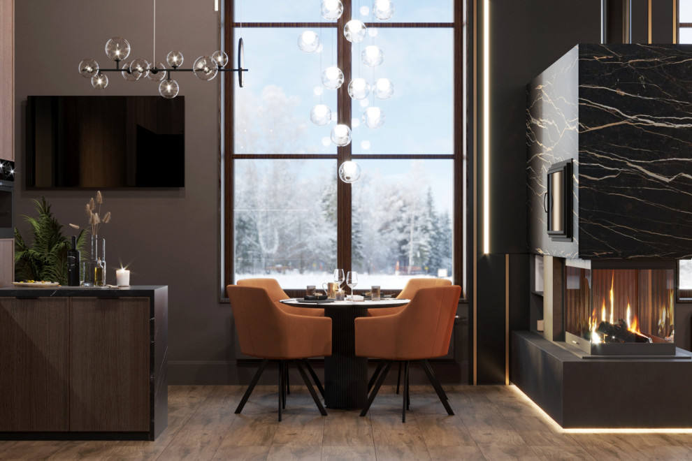 Трехэтажный дом для семьи