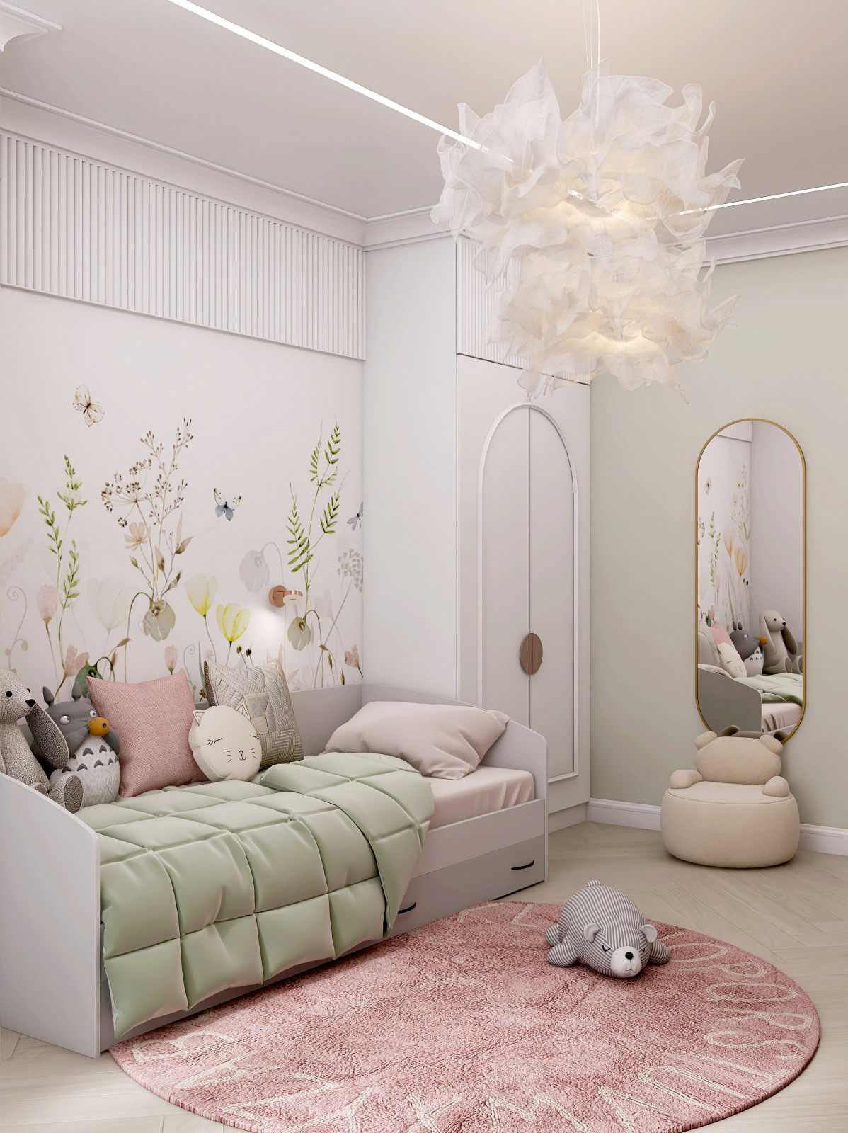 Проект детской 17м2 для девочки