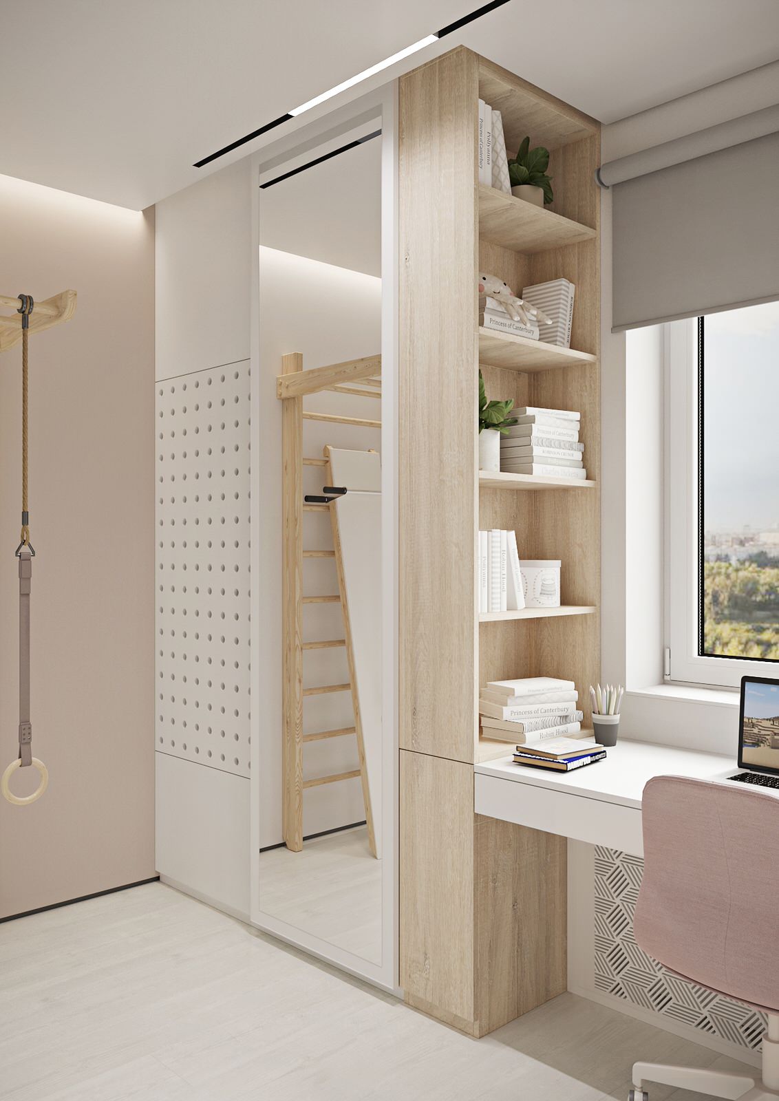 Interior design of an apartment with a children's room