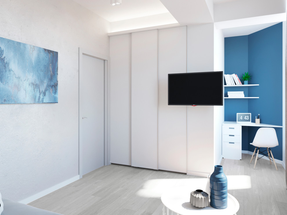 Визуализация проекта квартиры 70 м2 в стиле "Минимализм"