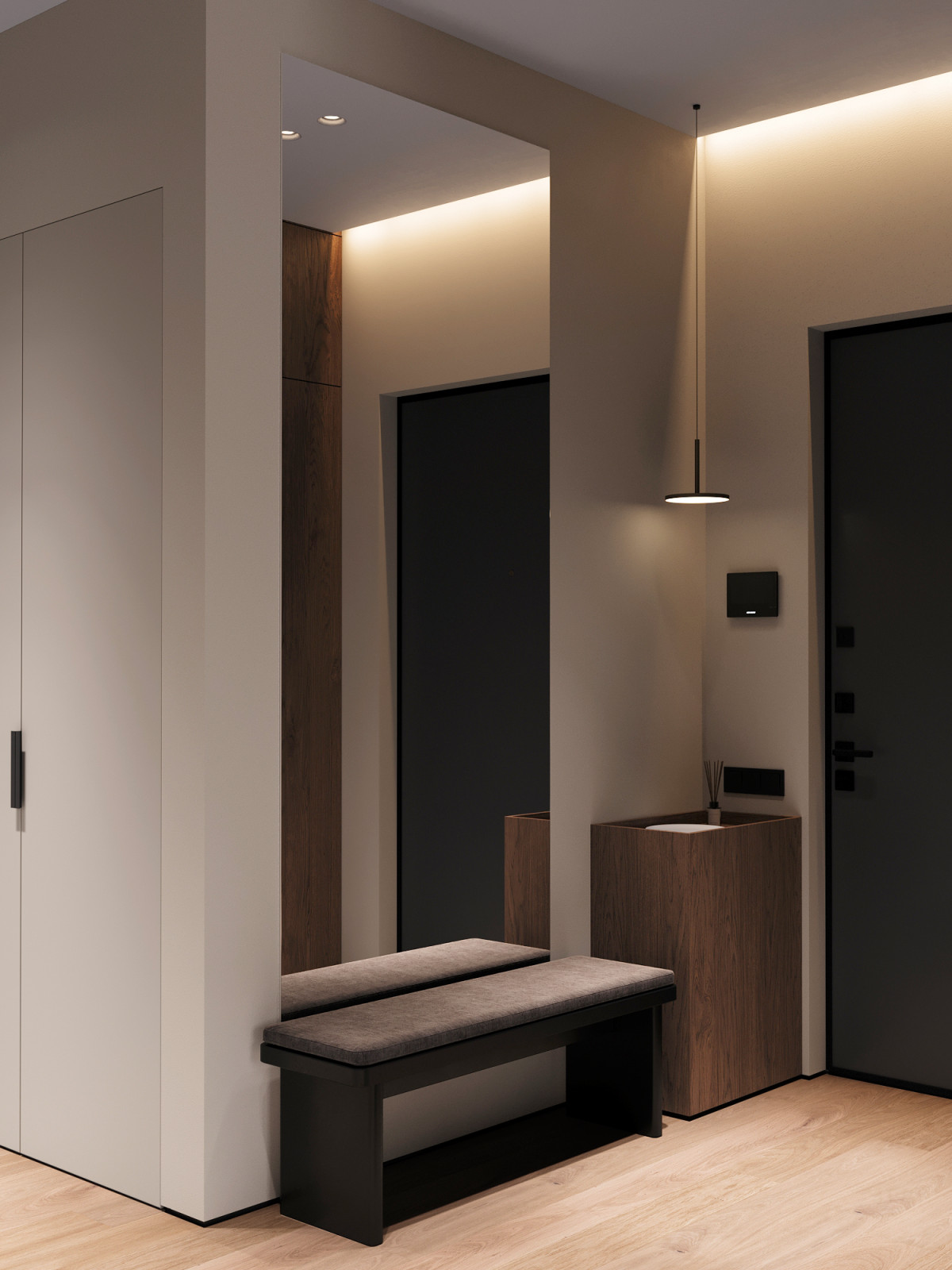 ЖК «Grand View» - квартира площадью 111,8 м2 в стиле уютный минимализм