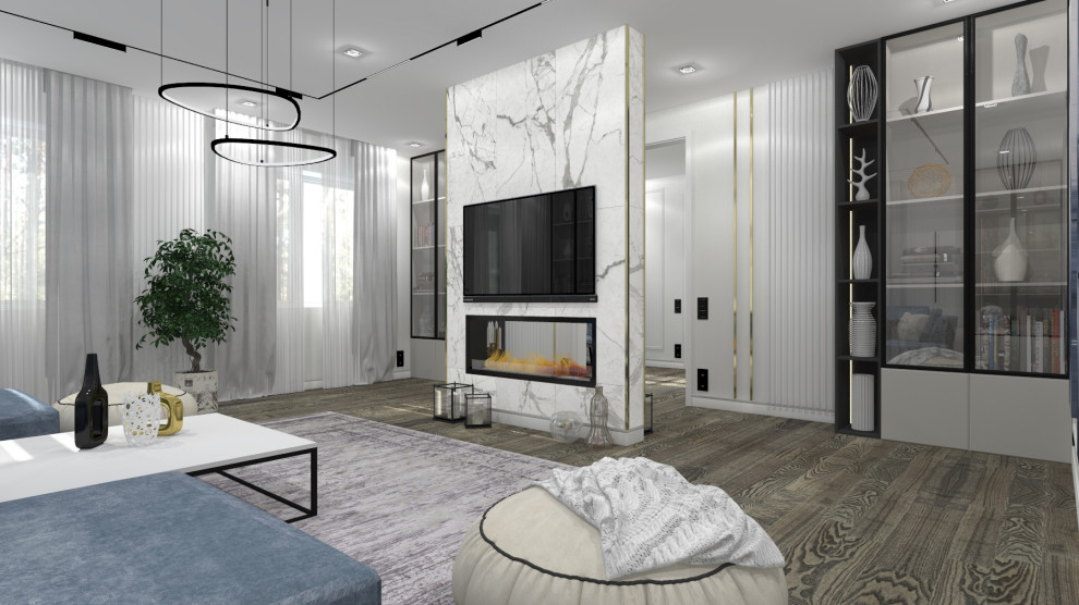 ДОМ В РОСЛАВЛЕ В СИНИХ ОТТЕНКАХ