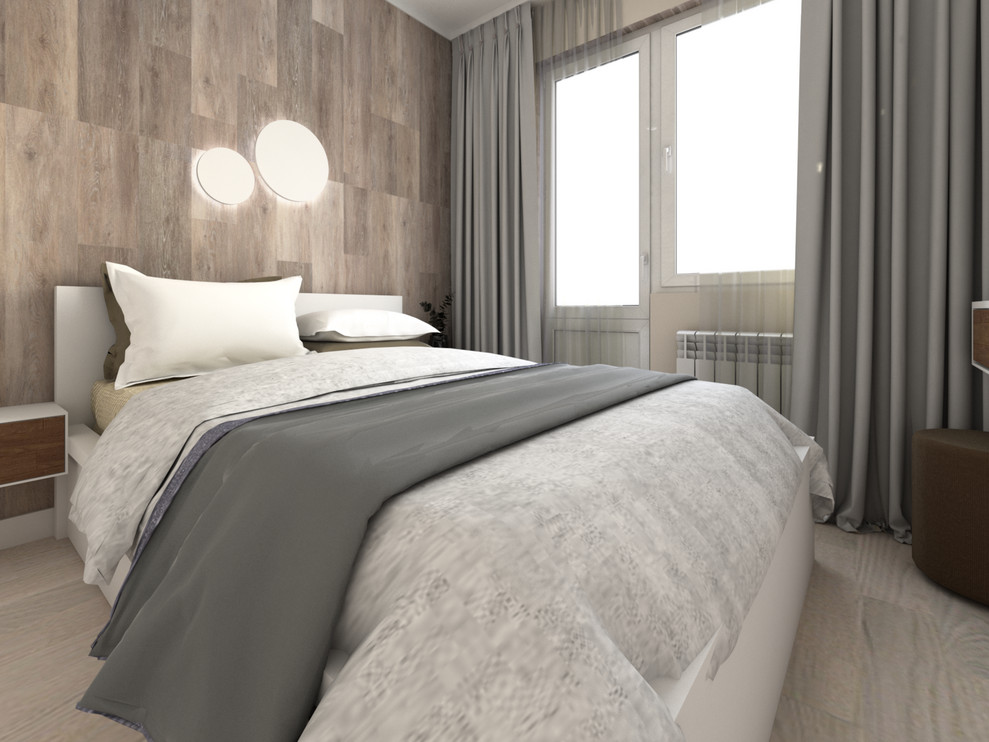 Кухня гостиная и спальня