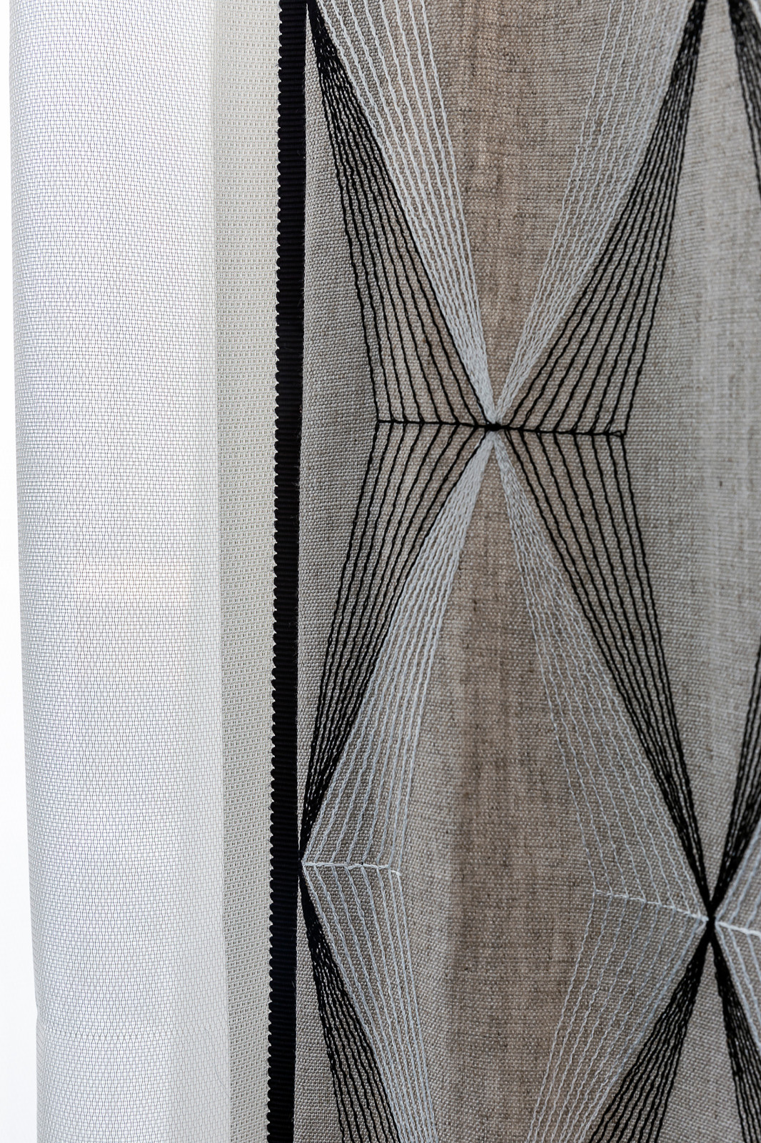 портьеры с репсовой лентой