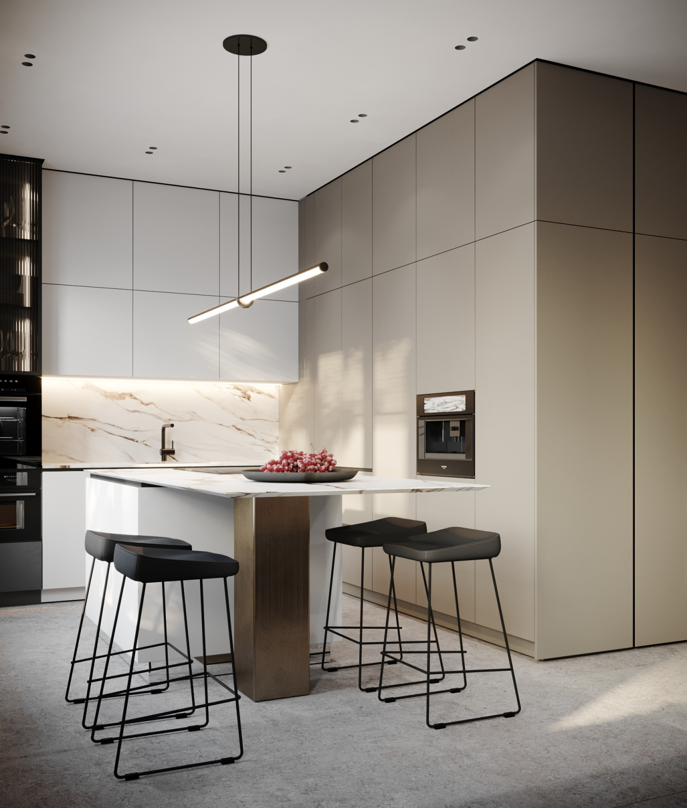 Дизайн интерьера трехкомнатной квартиры в ЖК Futurist