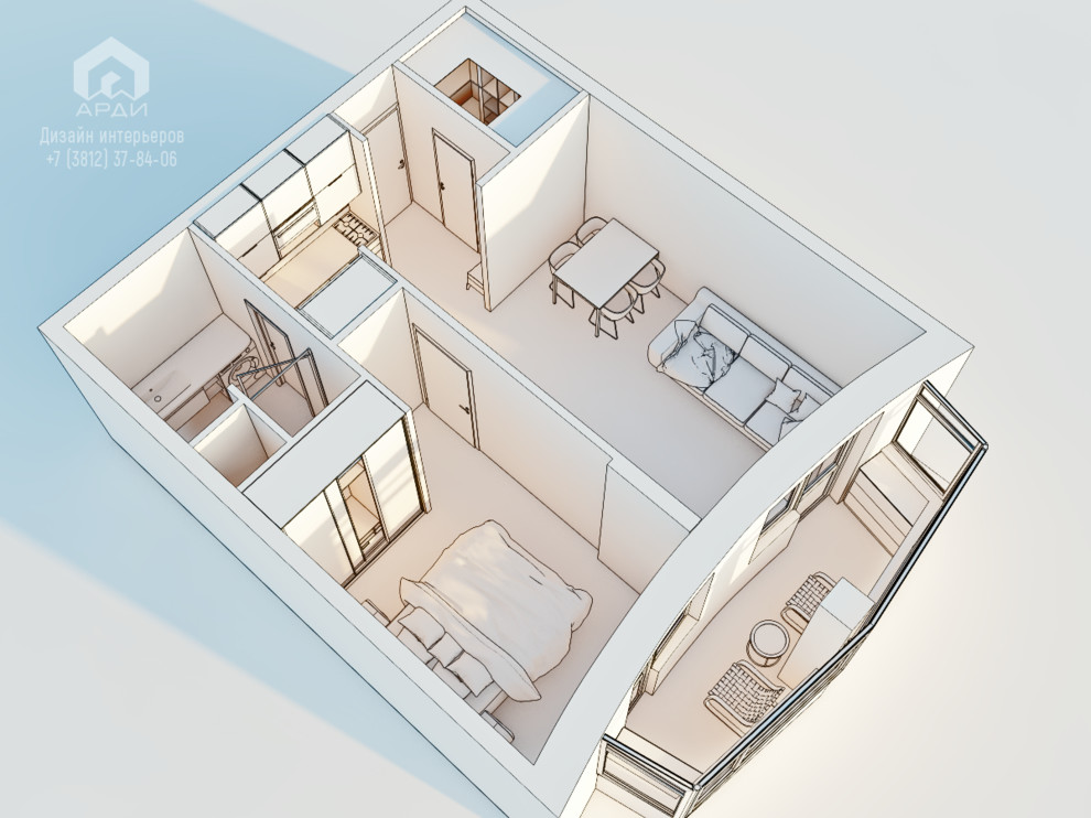 Трехмерные эскизы для согласования планировочного решения