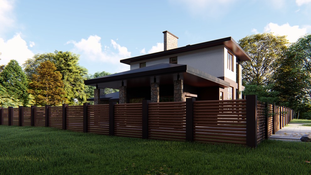 Проект 2-этажного жилого дома в г. Пермь, S=193,9 кв.м